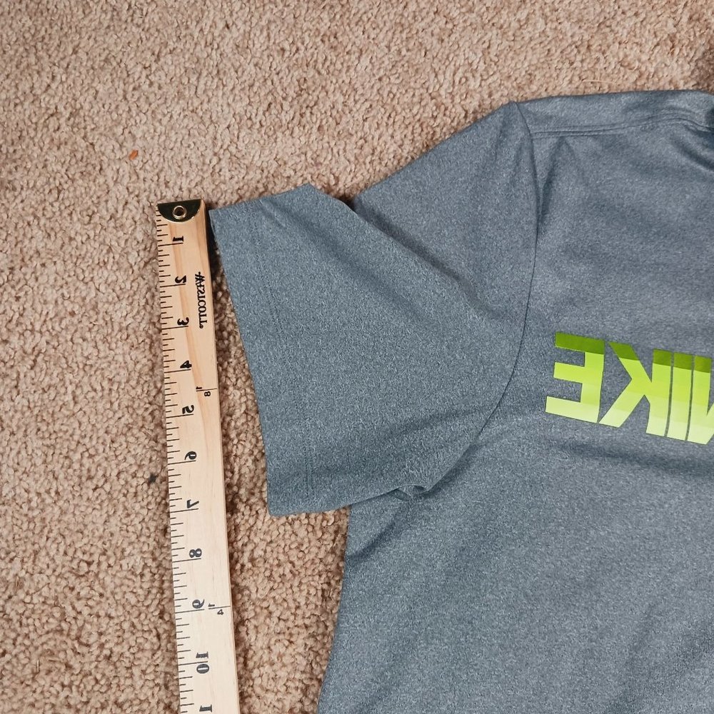 NIKE GOLF MENS GRAY/GREEN SPORT POLO SHIRT SIZE LARGE - Picture 5 of 8